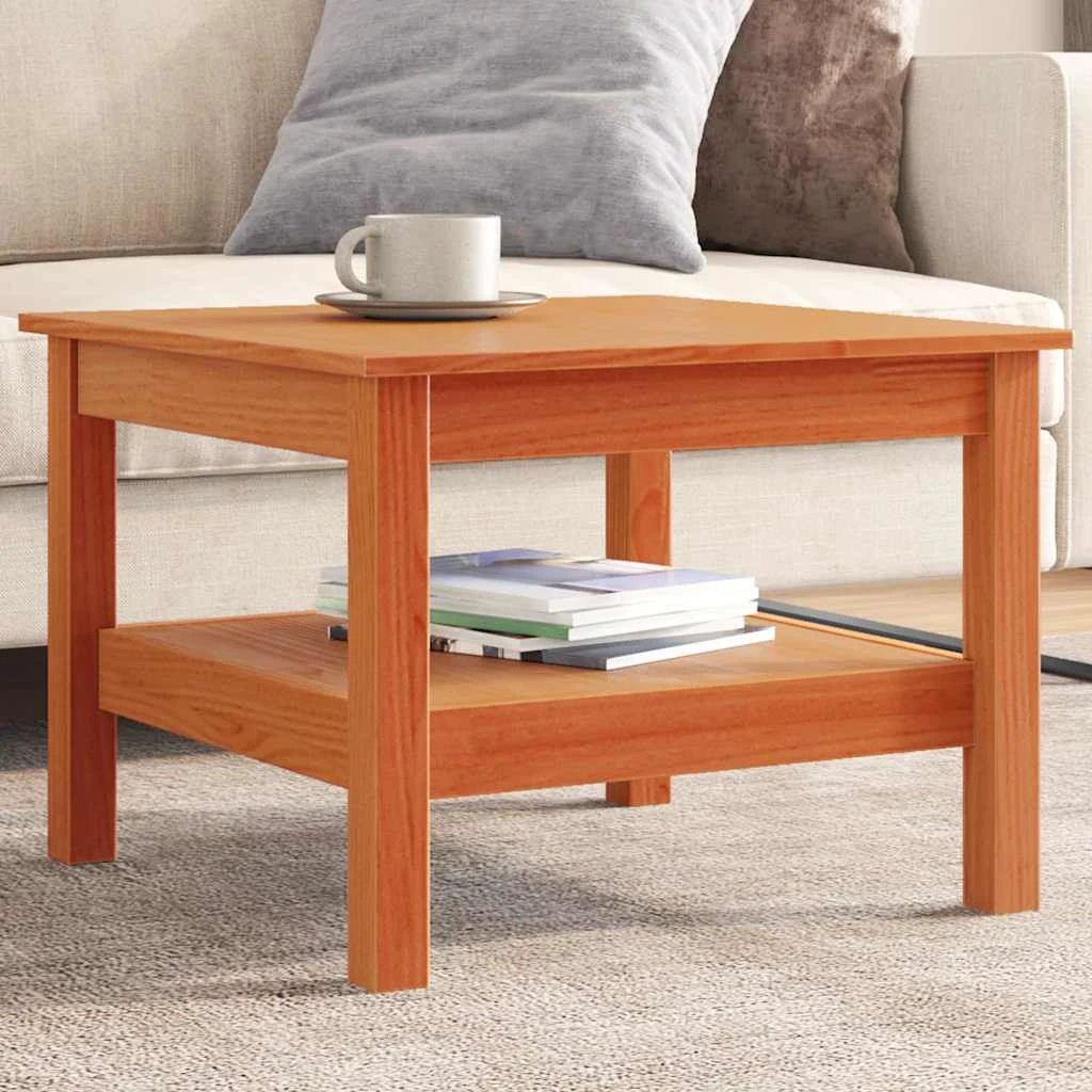 VidaXL Coffee Table 45x45x40 SolidPine Living by vidaXL