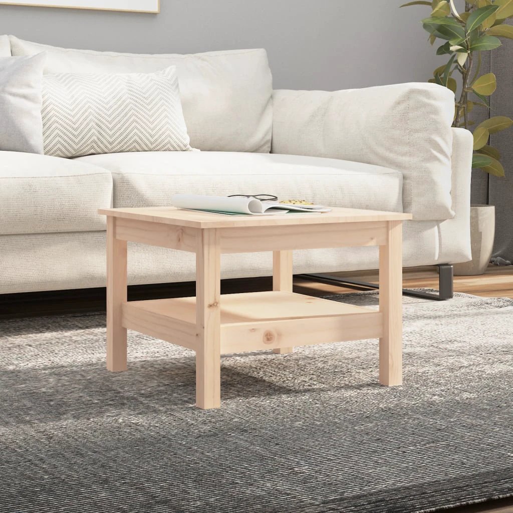 VidaXL Coffee Table 45x45x40 SolidPine Living by vidaXL