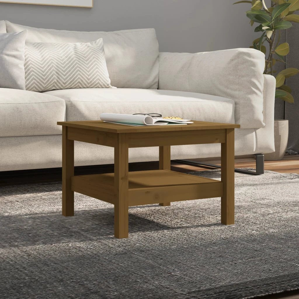 VidaXL Coffee Table 45x45x40 SolidPine Living by vidaXL
