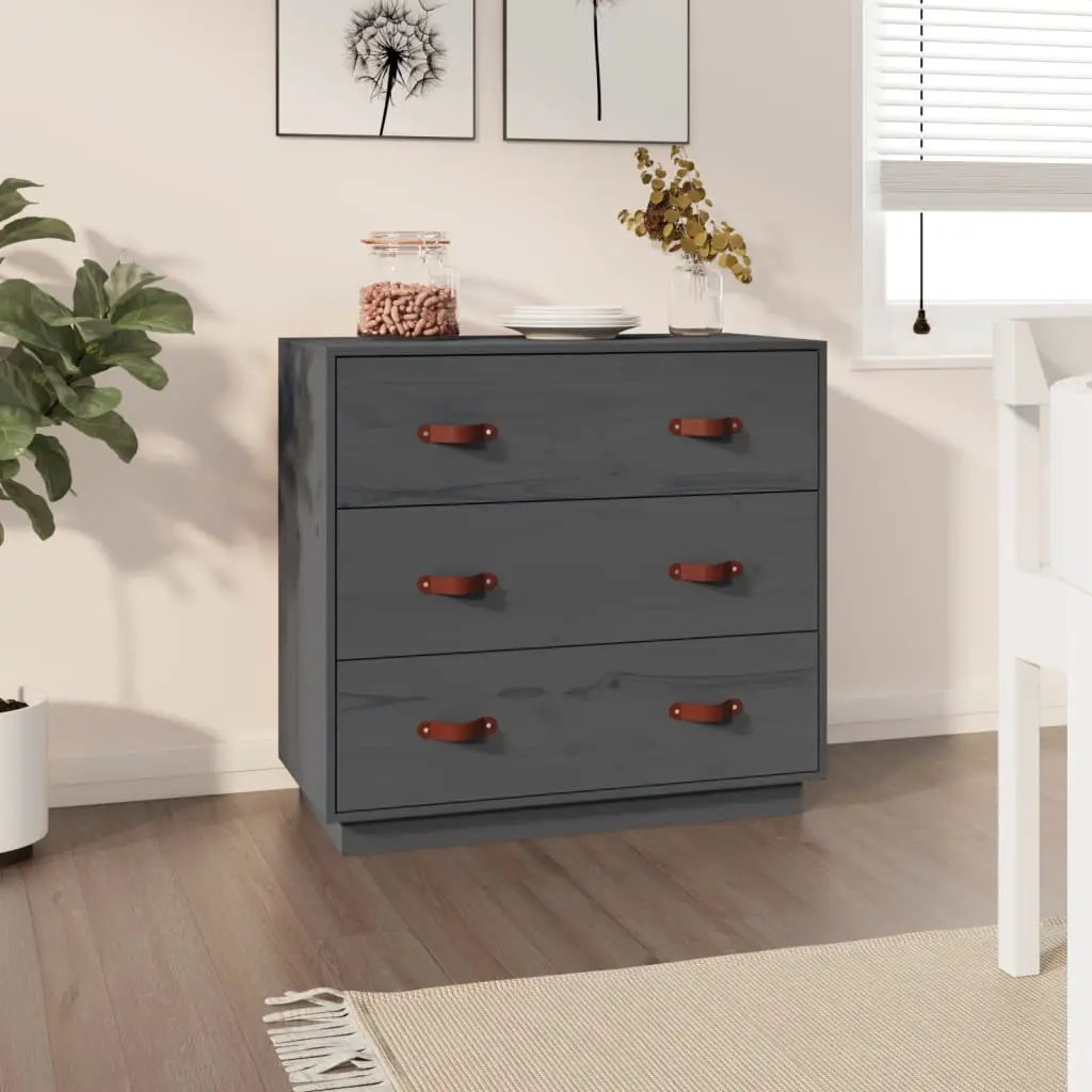 vidaXL vidaXL Sideboard Wax Brown 80x40x75 cm Solid Wood Pine - Sideboard