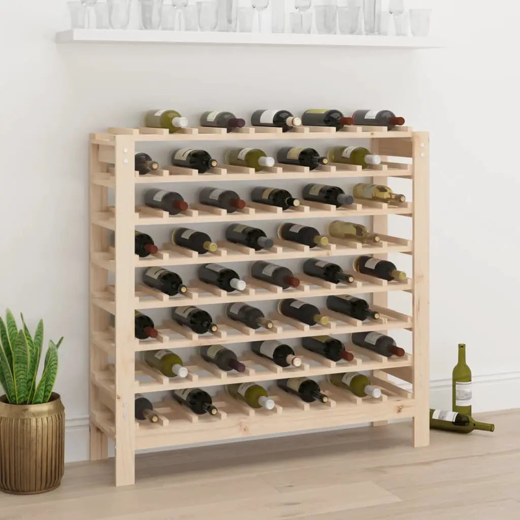 vidaXL vidaXL Wine Rack 109.5x30x107.5 cm Solid Wood Pine - Wine Rack