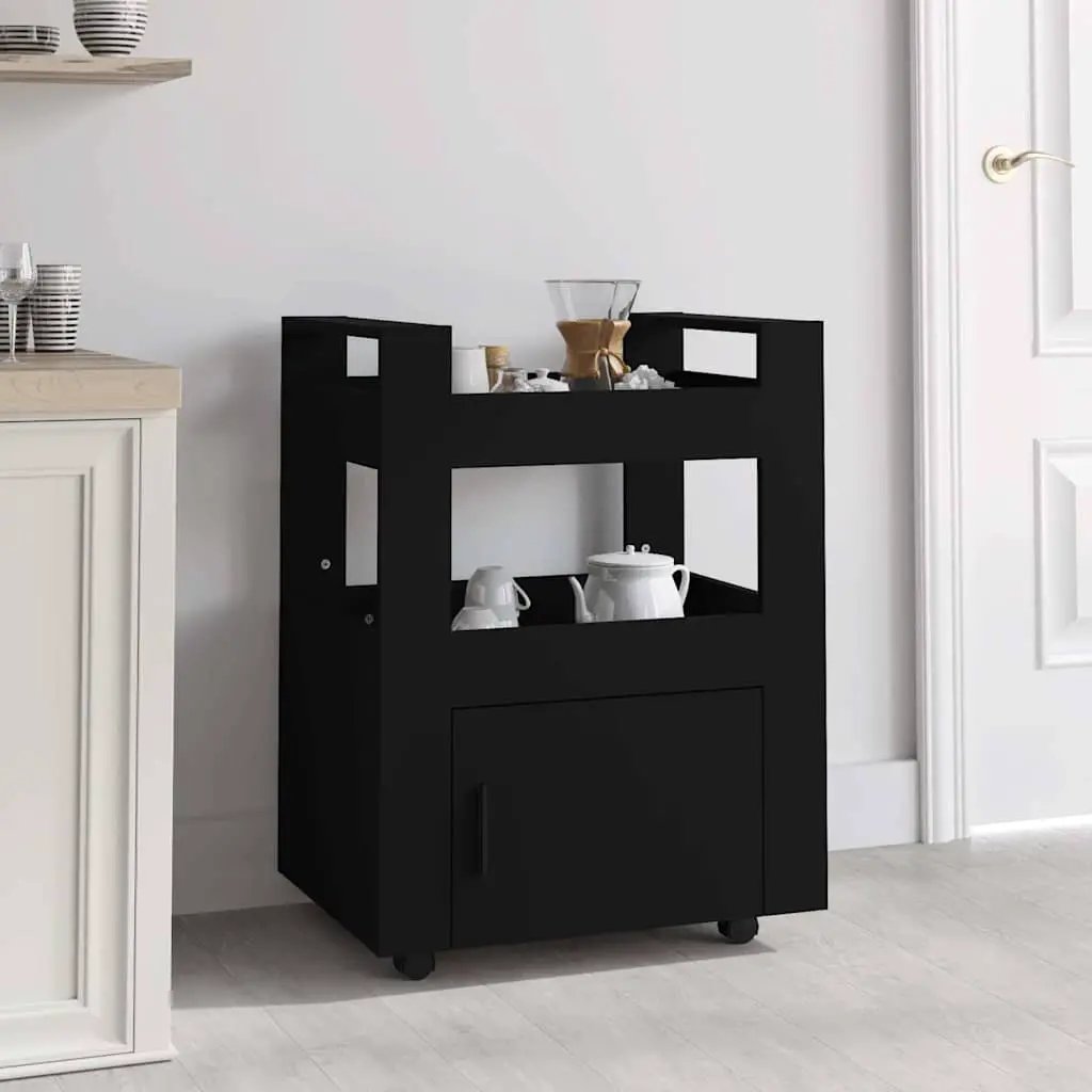 vidaXL Kitchen Trolley White 60x45x80 cm Engineered Wood - from vidaXL