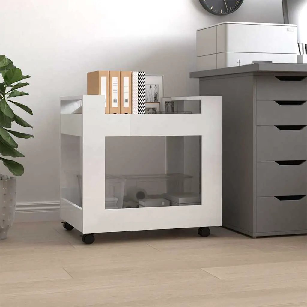 vidaXL Desk Trolley Old Wood 60 x 45 x 60 cm Engineered Wood - from vidaXL