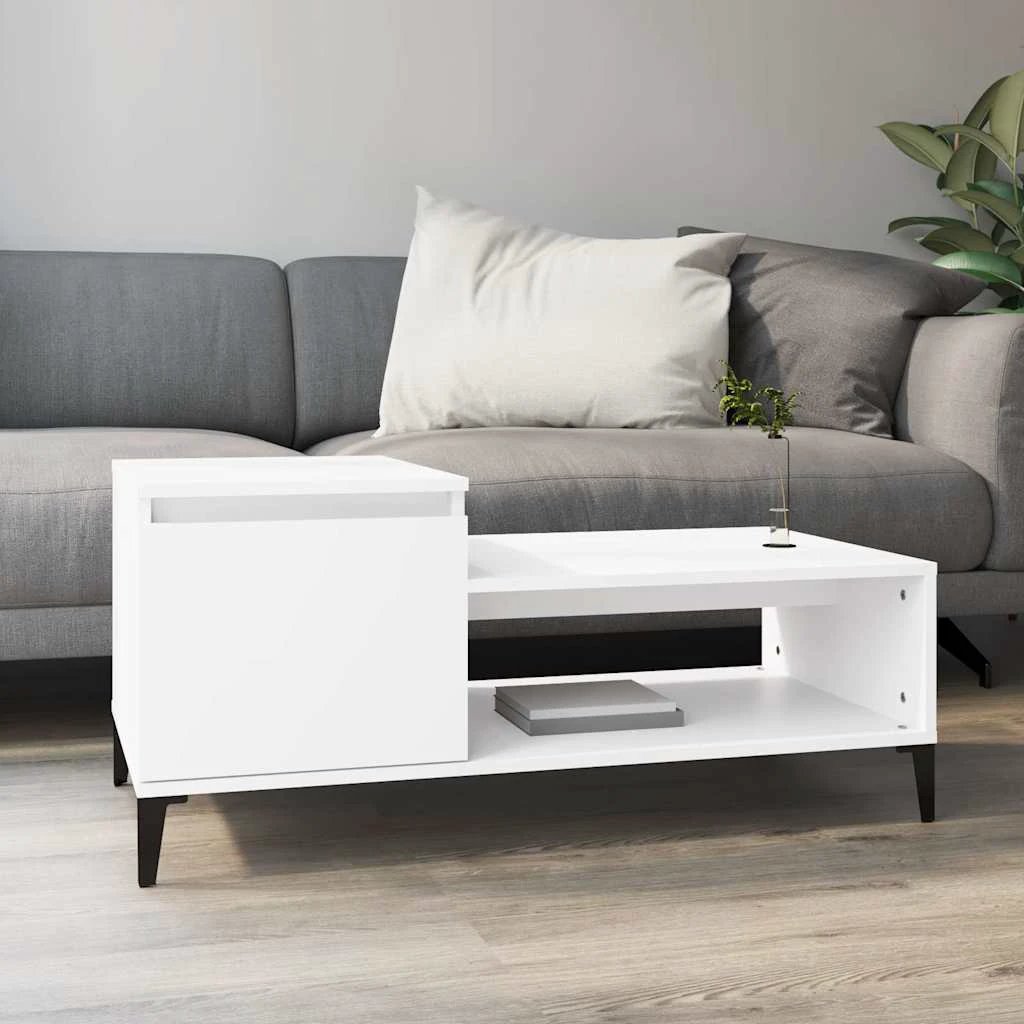 vidaXL VidaXL Coffee Table 100x50x45 EngineeredWood Home - Coffee Table