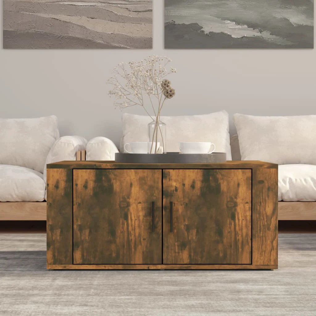 vidaXL VidaXL Coffee Table 80x50x36 cm Durable Engineered Wood With Storage For Living Rooms And Small Spaces - Coffee Table