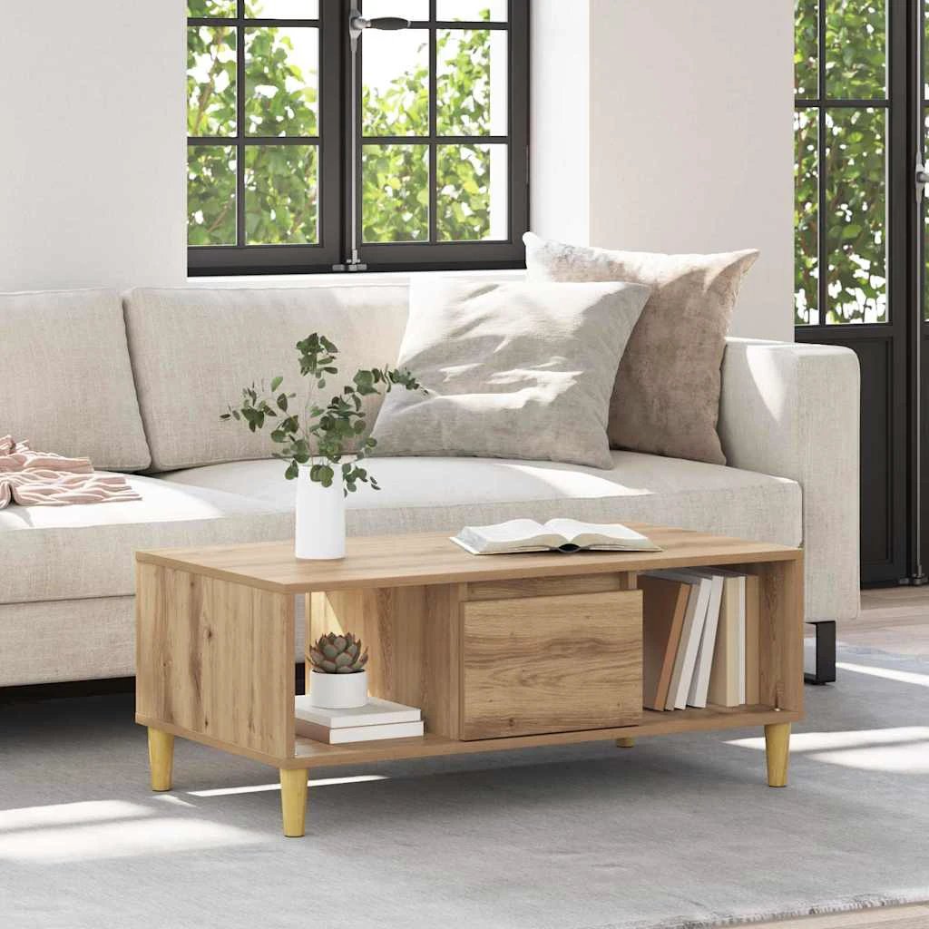 vidaXL Coffee Table 90x50x26.5cm For Living by vidaXL
