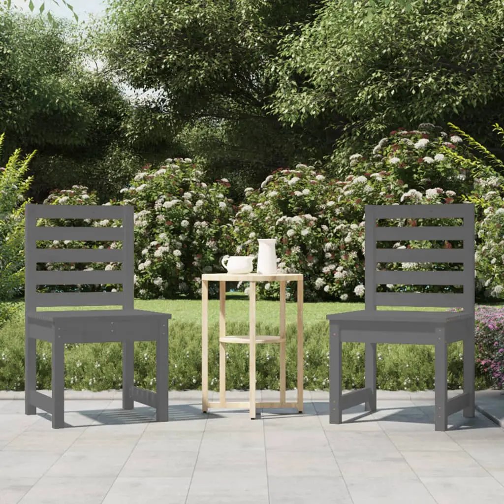 vidaXL vidaXL Garden Chairs 2 pcs 50x48x91.5 cm Solid Wood Pine - Garden Chairs