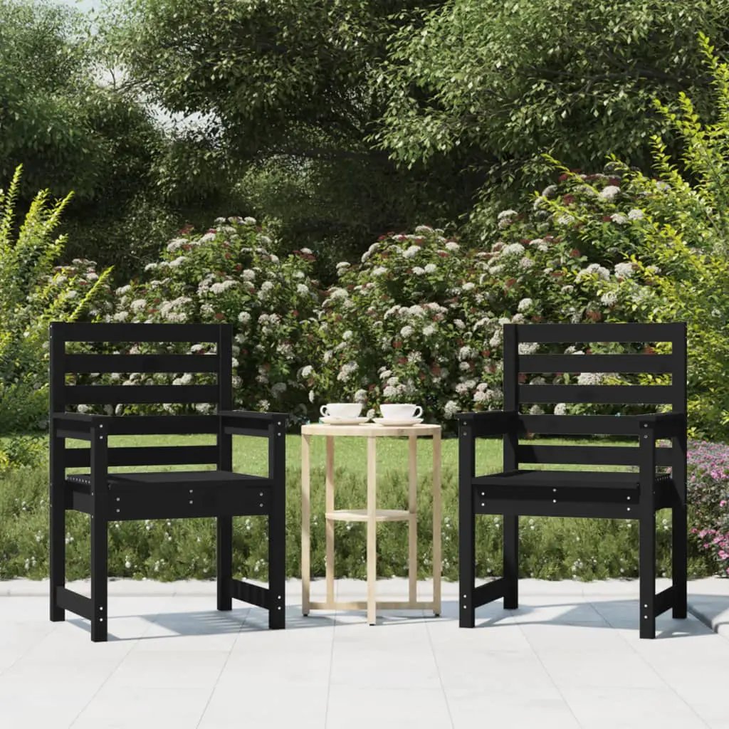 vidaXL vidaXL Garden Chairs 2 pcs 50x48x91.5 cm Solid Wood Pine - Garden Chairs