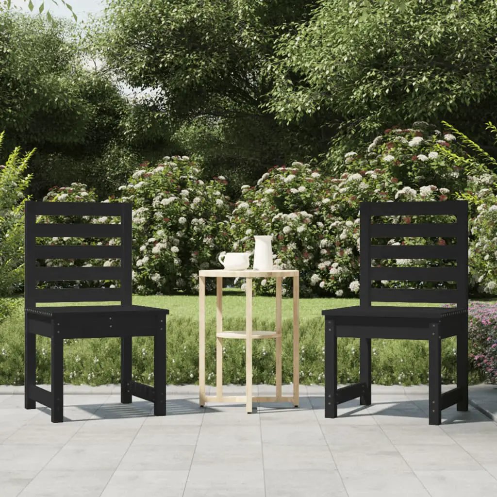 vidaXL vidaXL Garden Chairs 2 pcs 50x48x91.5 cm Solid Wood Pine - Garden Chairs