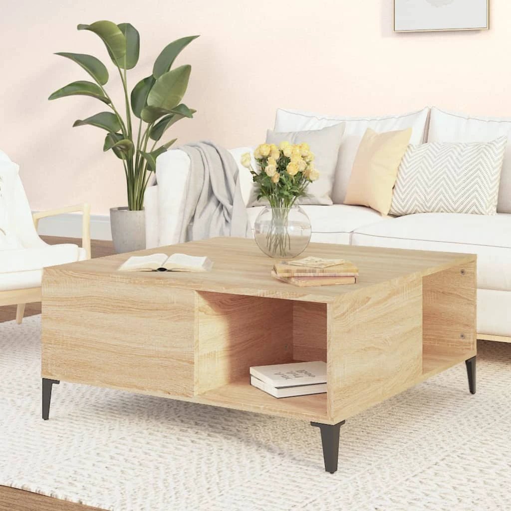 vidaXL VidaXL Coffee Table 80x80x36.5 cm Engineered Wood - Coffee Table