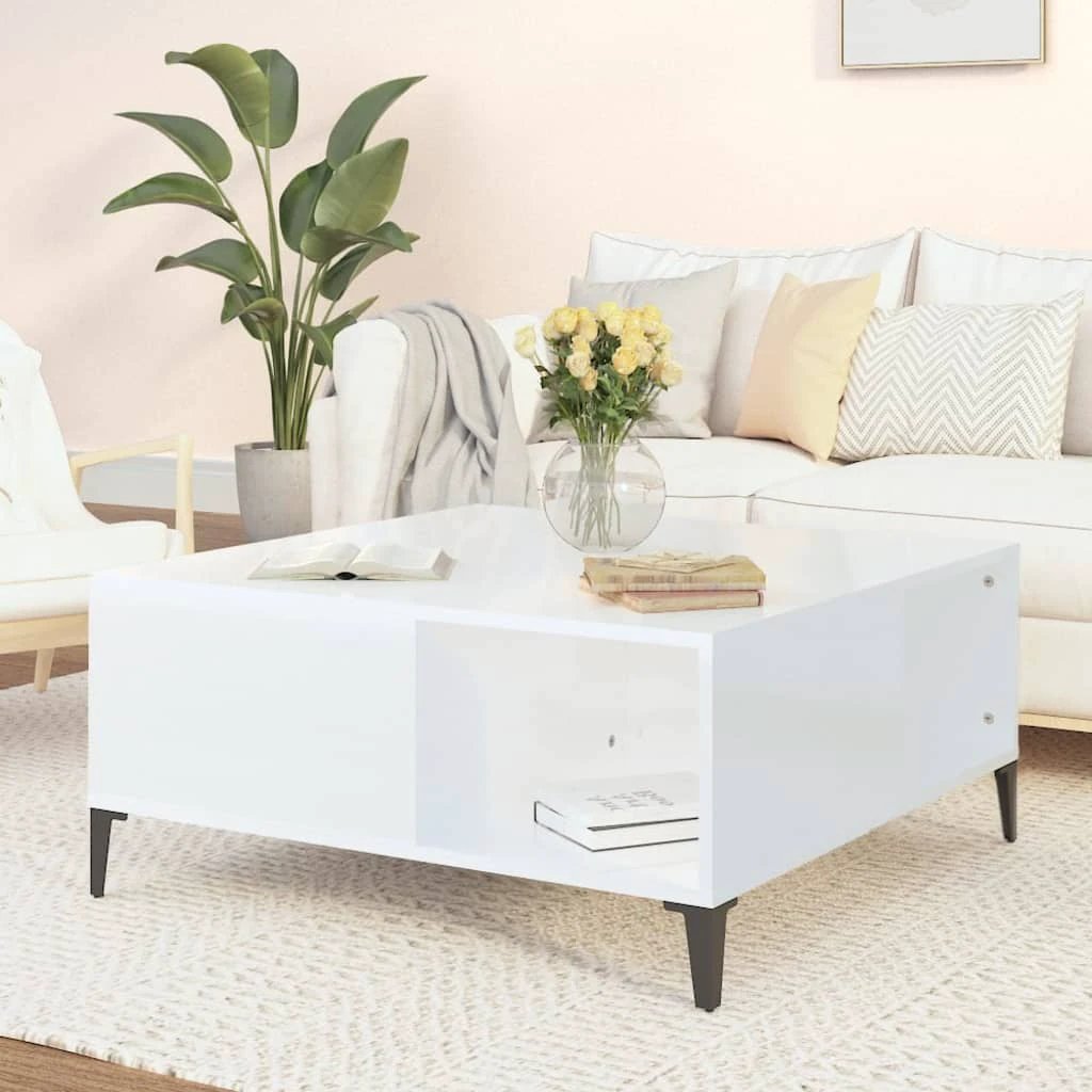 VidaXL Coffee Table 80x80x36.5 cm Engineered Wood by vidaXL