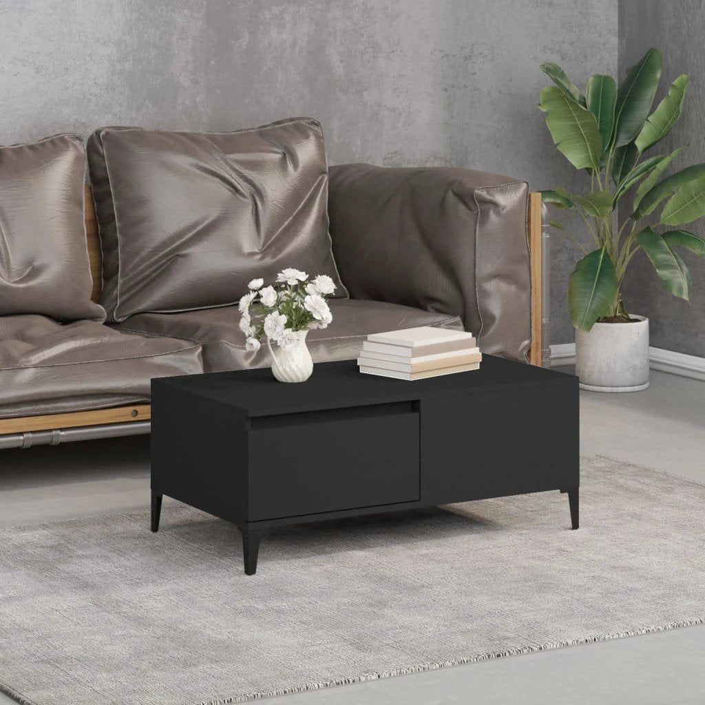 vidaXL VidaXL Coffee Table 90x50x36.5 Cm Engineered Wood With Ample Storage Space Living Room - Coffee Table