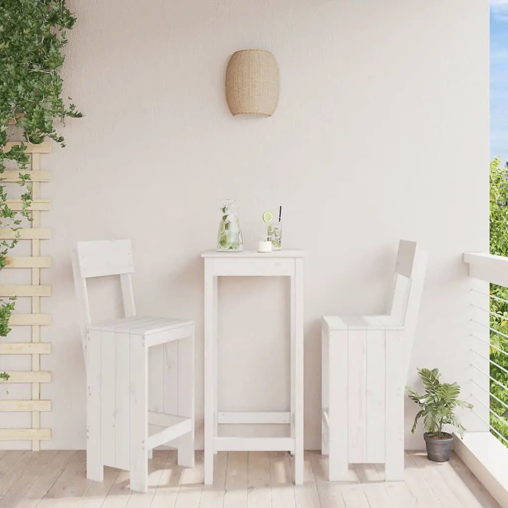 vidaXL vidaXL Bar Stools 2 pcs 40x42x120 cm Solid Wood Pine - Bar Stool