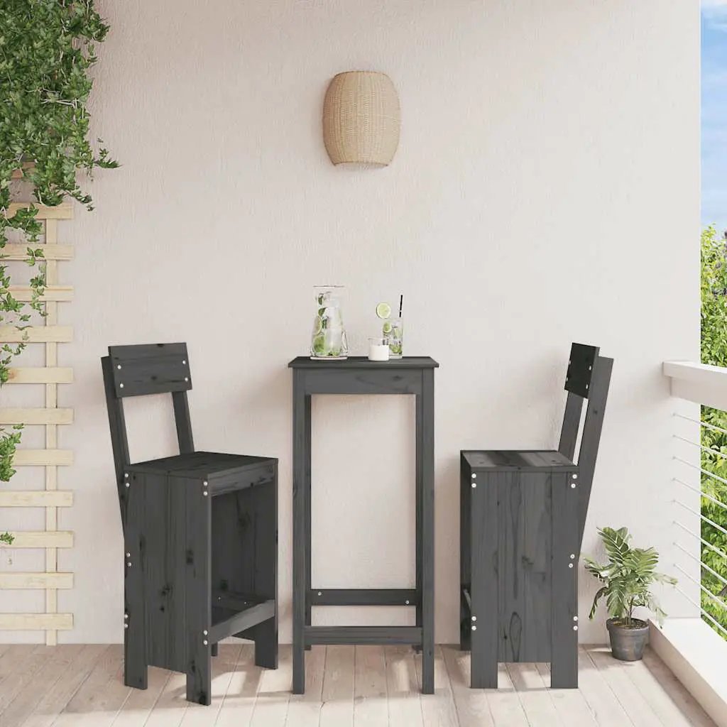 vidaXL vidaXL Bar Stools 2 pcs 40x42x120 cm Solid Wood Pine - Bar Stool