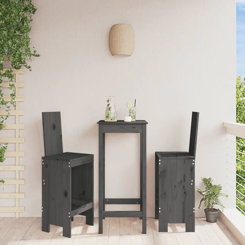 vidaXL vidaXL Bar Stools 2 pcs 40x42x120 cm Solid Wood Pine - Bar Stool