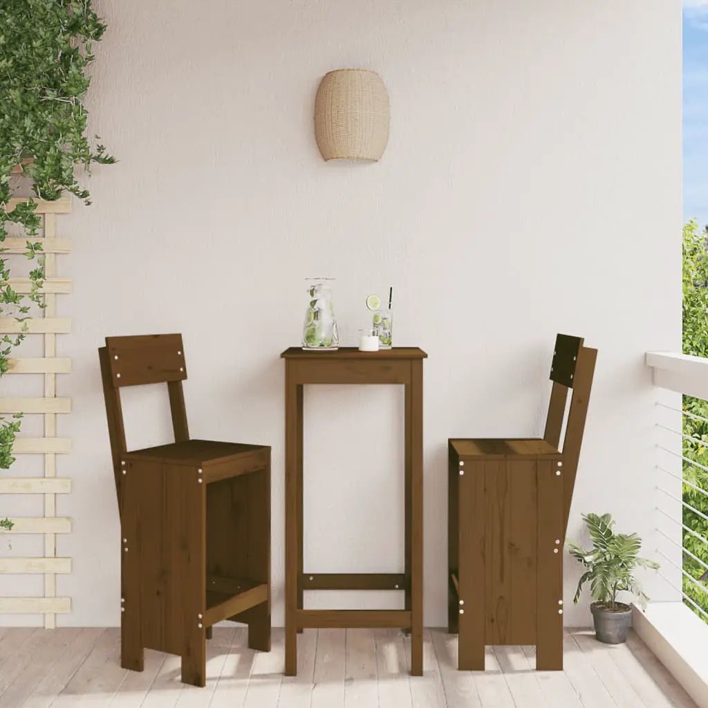 vidaXL vidaXL Bar Stools 2 pcs 40x42x120 cm Solid Wood Pine - Bar Stool
