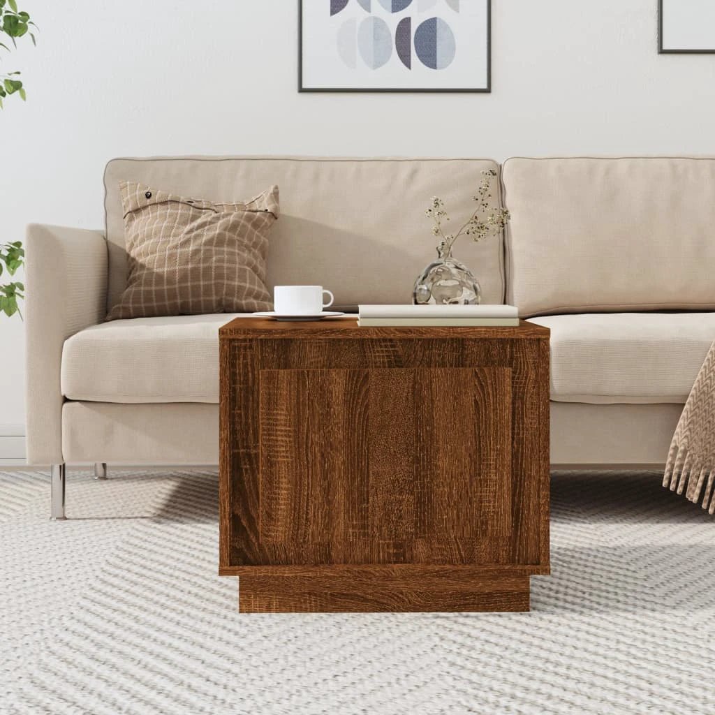 VidaXL Coffee Table 51x50x44 cm Moisture Resistant Engineered Wood Living Room Decor by vidaXL