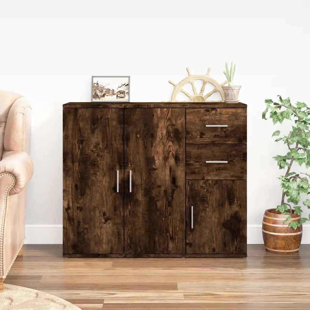 vidaXL vidaXL Sideboard White 91x29.5x75 cm Engineered Wood - Sideboard