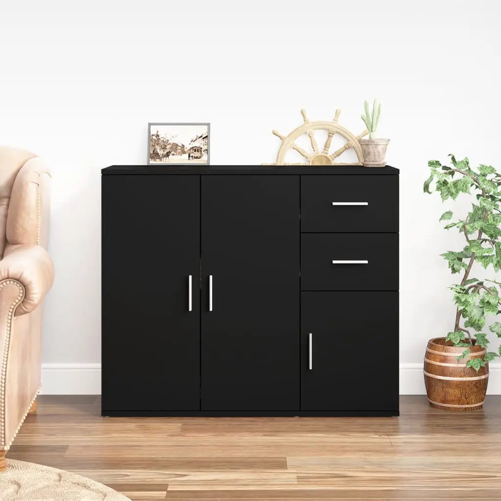 vidaXL vidaXL Sideboard White 91x29.5x75 cm Engineered Wood - Sideboard