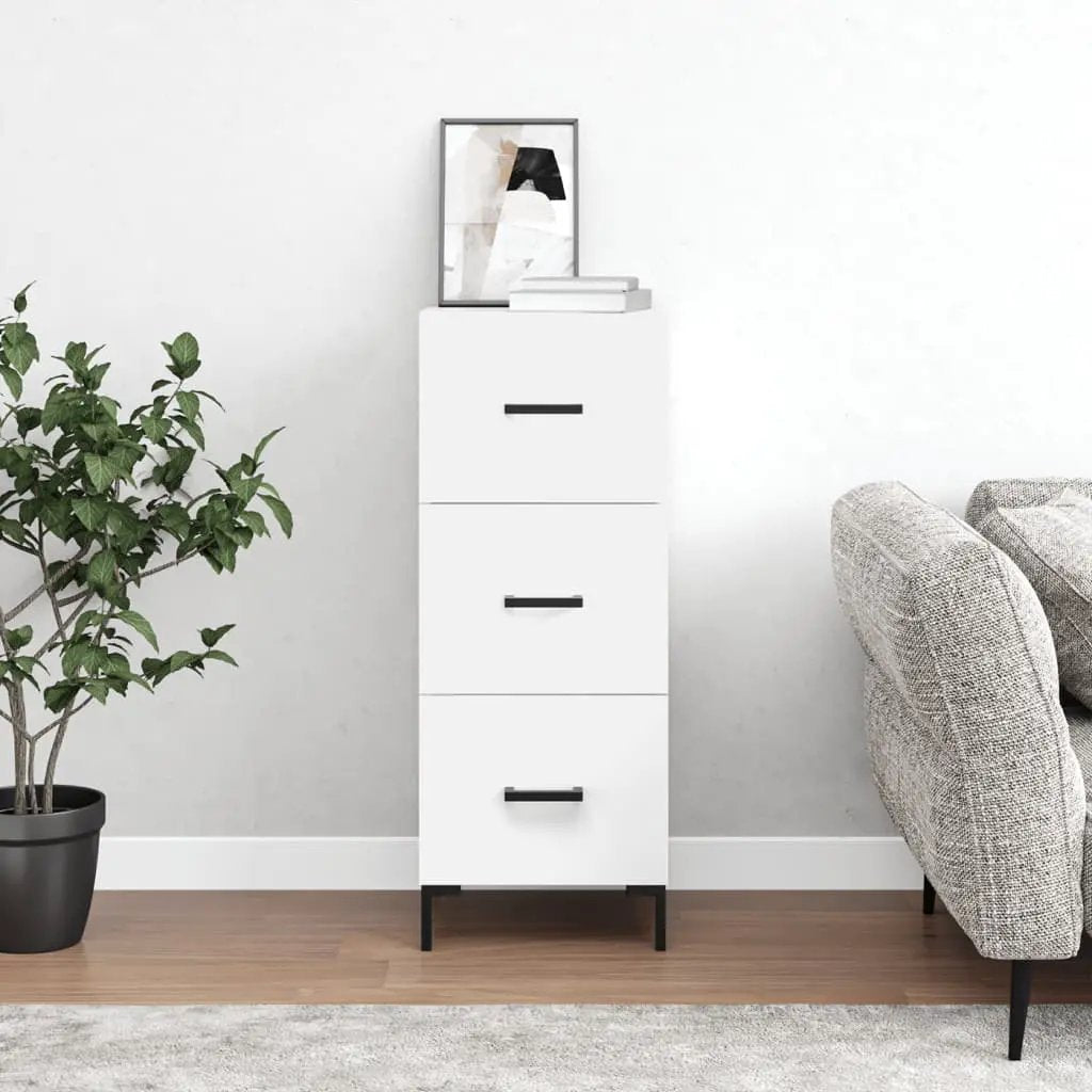 vidaXL vidaXL Sideboard White 34.5x34x90 cm Engineered Wood - Sideboard