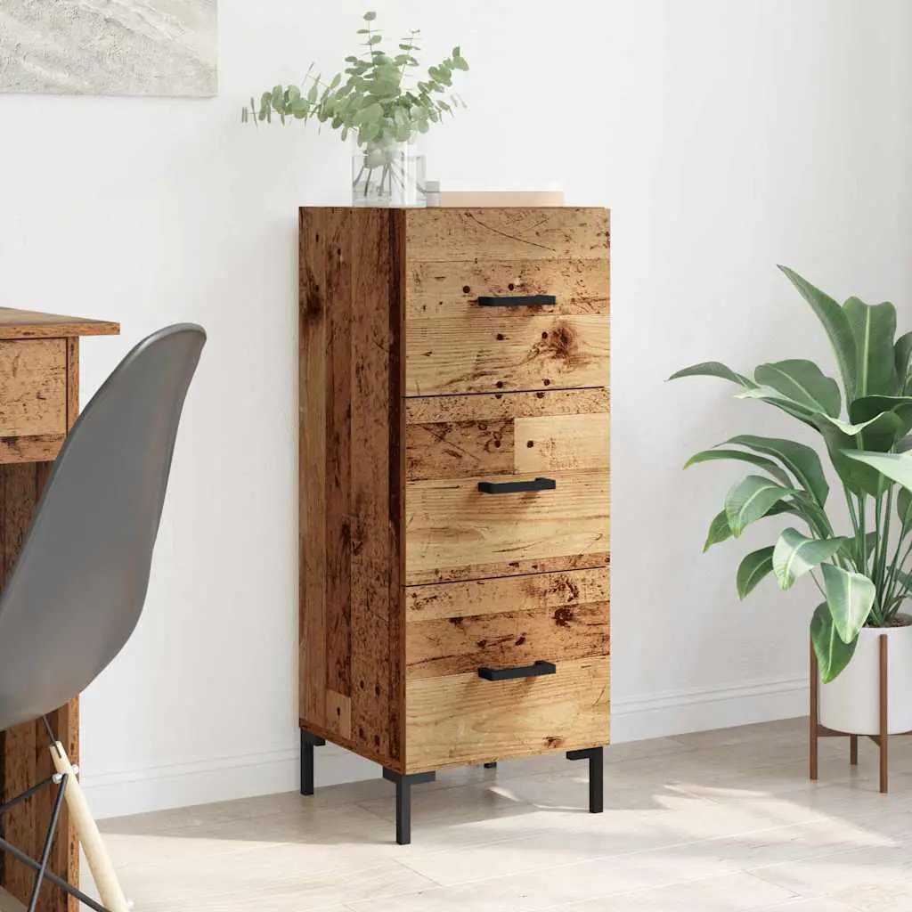 vidaXL vidaXL Sideboard White 34.5x34x90 cm Engineered Wood - Sideboard