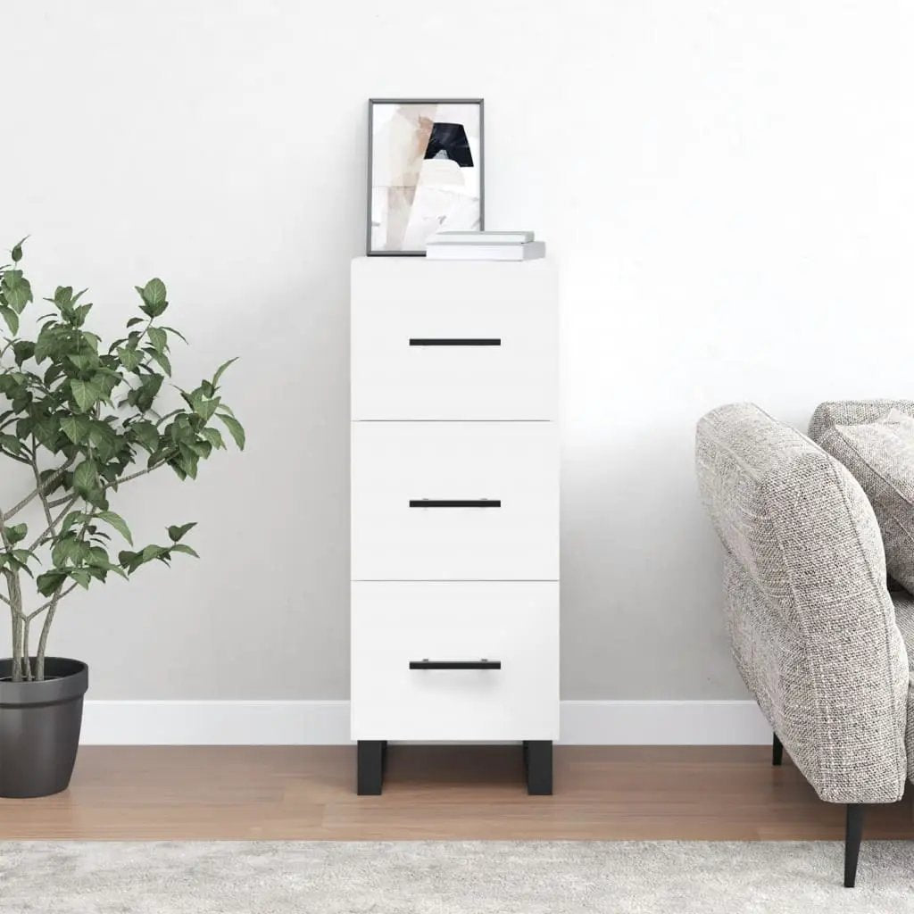vidaXL vidaXL Sideboard White 34.5x34x90 cm Engineered Wood - Sideboard