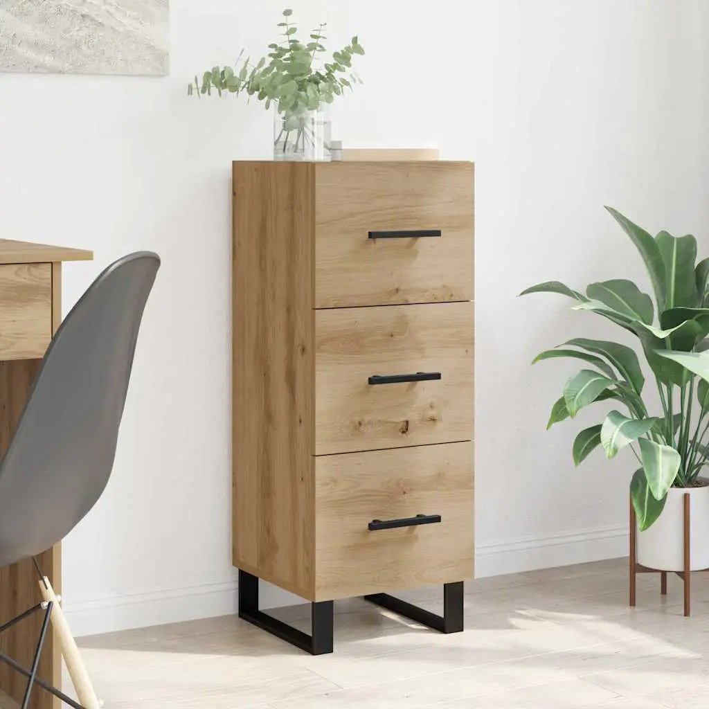 vidaXL vidaXL Sideboard White 34.5x34x90 cm Engineered Wood - Sideboard