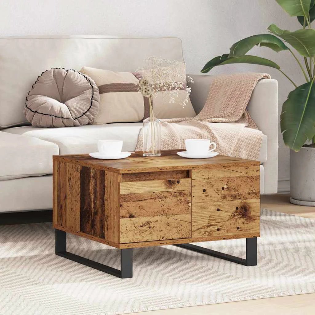VidaXL Coffee Table 55x55x36.5 cm Old Wood by vidaXL