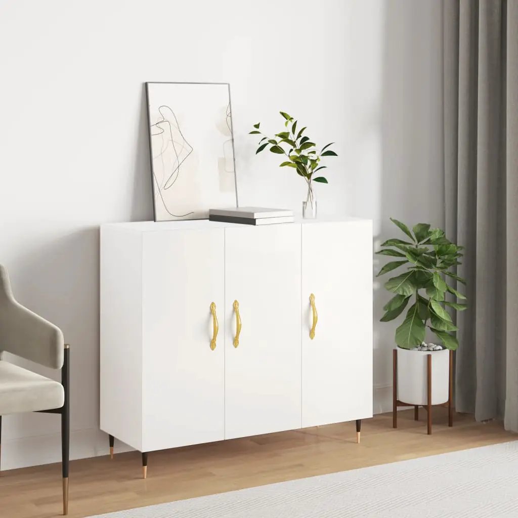 vidaXL vidaXL Sideboard White 90x34x80 cm Engineered Wood - Sideboard