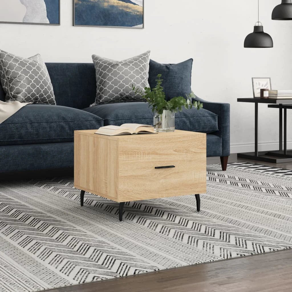 vidaXL Coffee Table 50x50x40cm Drawer Home by vidaXL
