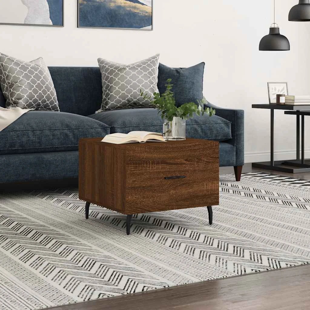 vidaXL Coffee Table 50x50x40cm Drawer Home by vidaXL