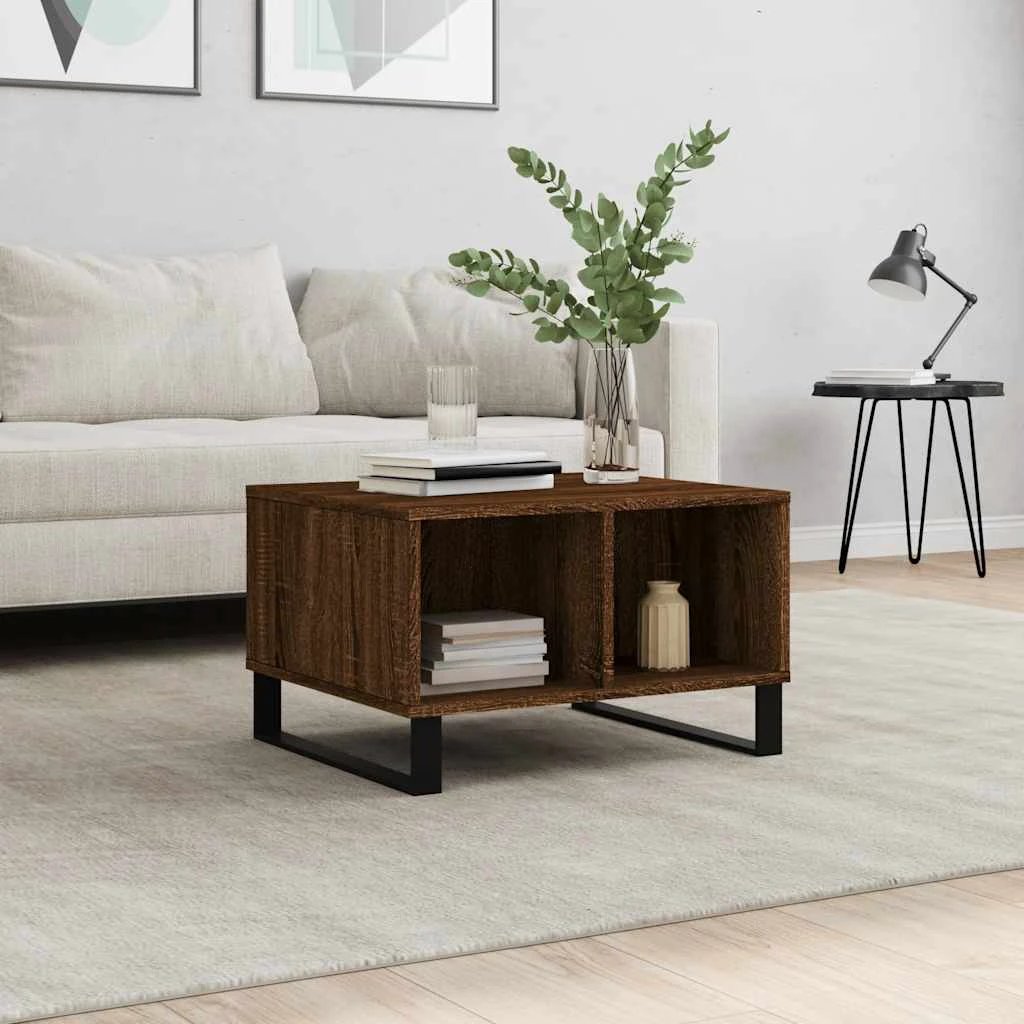 vidaXL vidaXL Coffee Table White 60x50x36.5 cm Engineered Wood Moisture Resistant for Living Room - Coffee Table