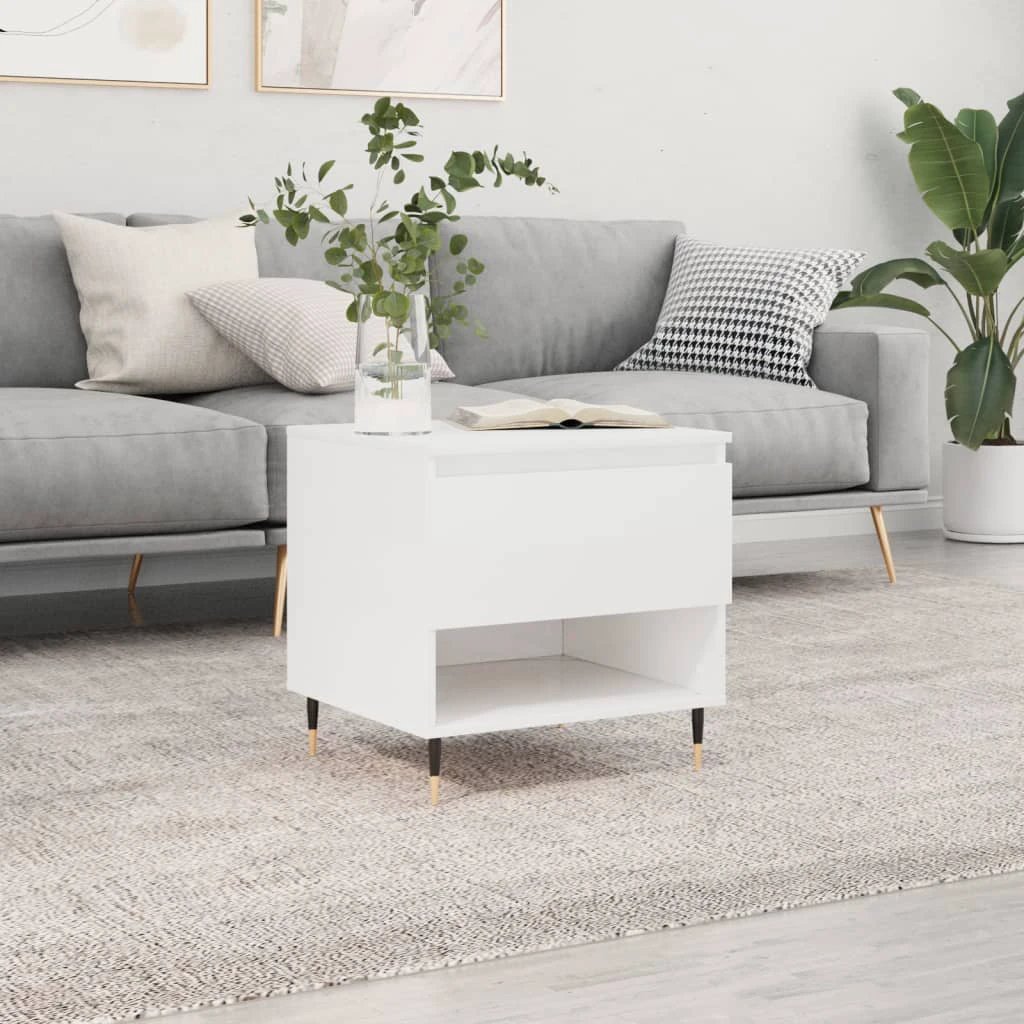 vidaXL VidaXL Coffee Table 50x46x50 cm Engineered Wood Moisture Resistant For Modern Living Rooms - Coffee Table