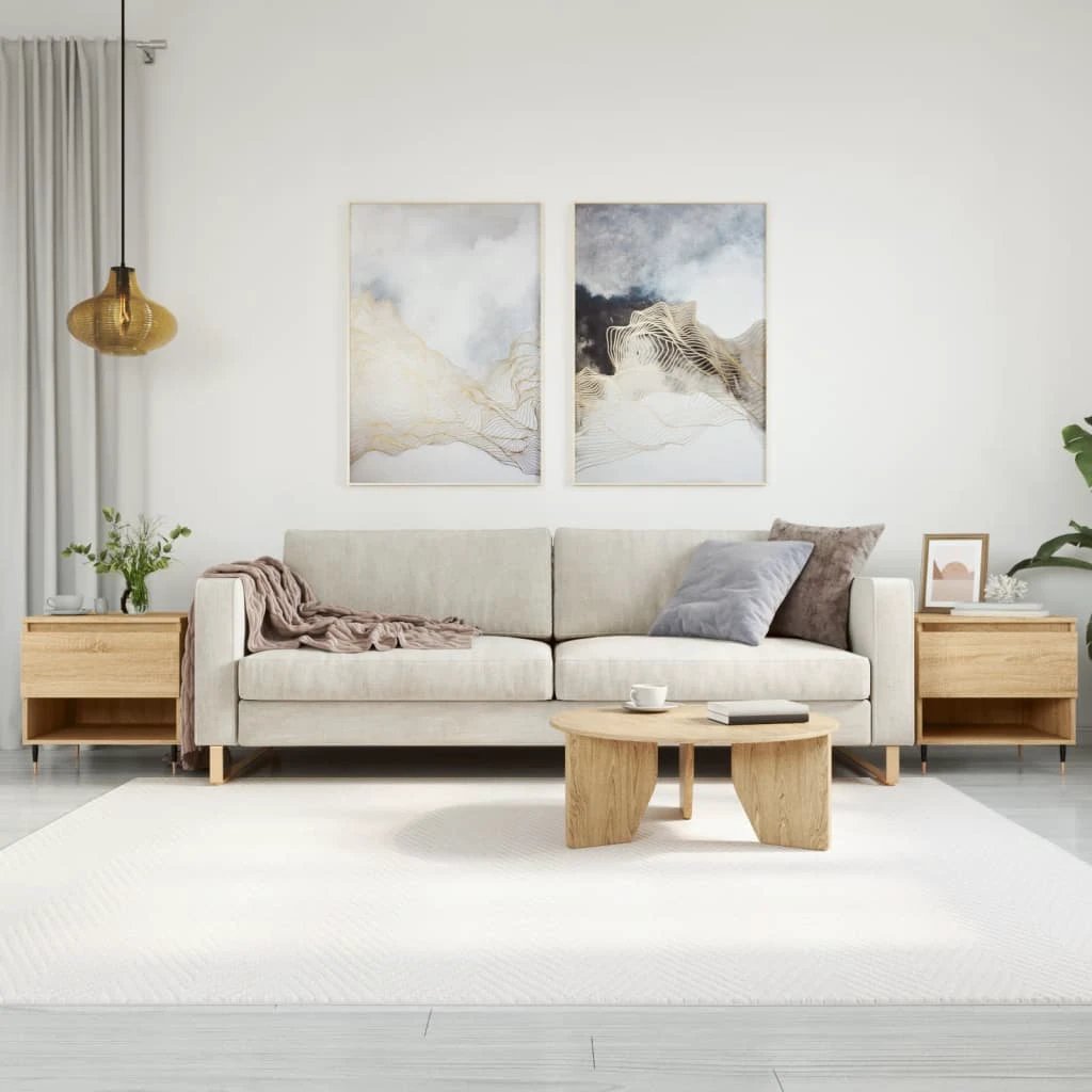 vidaXL VidaXL Coffee Table 50x46x50 cm Engineered Wood Moisture Resistant For Modern Living Rooms - Coffee Table