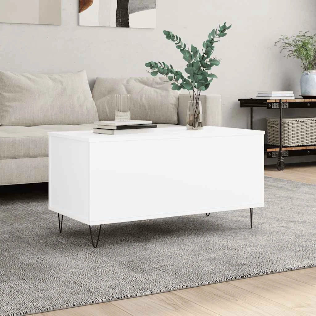 vidaXL Coffee Table 90x44.5x45 cm Industrial Old Wood Matte Finish Engineered Wood Living Room by vidaXL
