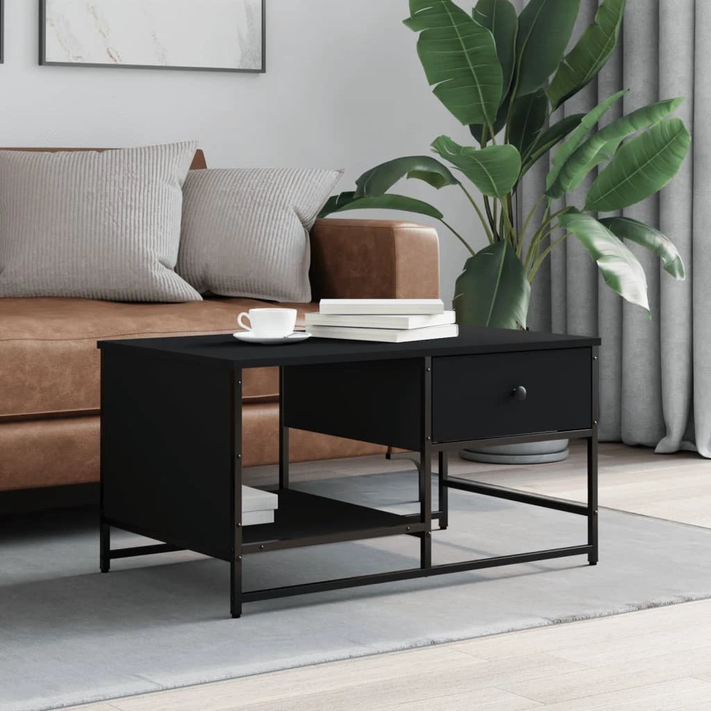 VidaXL Coffee Table 85.5x51x45 Cm Engineered Wood With Storage For Living Rooms by vidaXL