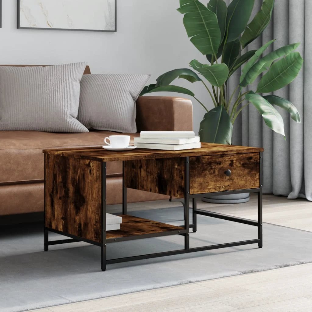 VidaXL Coffee Table 85.5x51x45 Cm Engineered Wood With Storage For Living Rooms by vidaXL