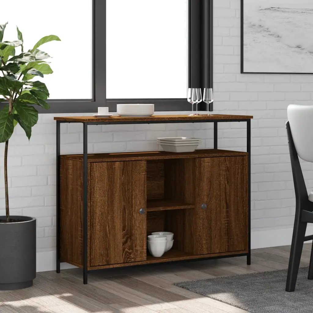 vidaXL vidaXL Sideboard Black 100x35x80 cm Engineered Wood - Sideboard