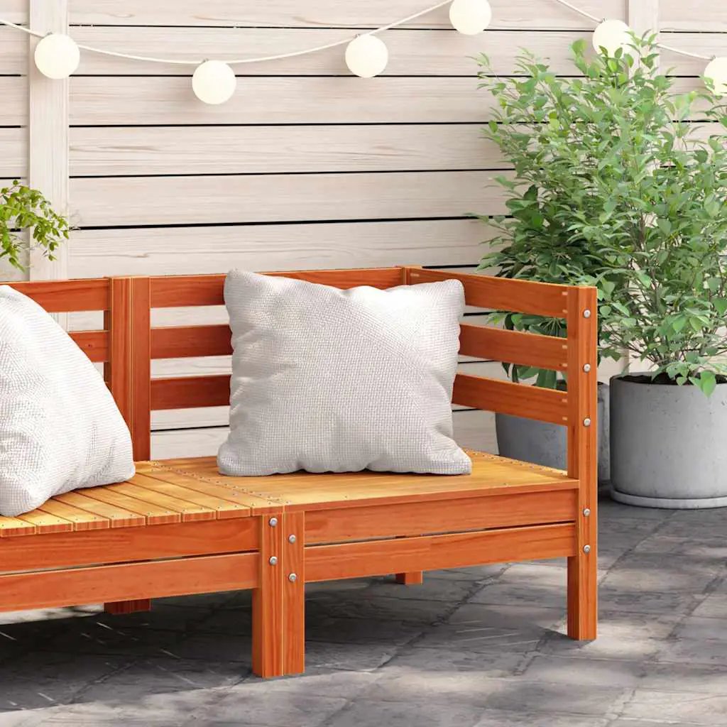 vidaXL vidaXL Garden Sofa | Natural Pine | Solid Pine Wood | Modular | Garden Sofa - Garden Sofa Sets