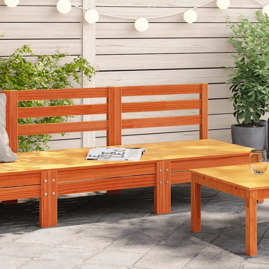 vidaXL vidaXL Garden Sofa | Natural Pine | Solid Pine Wood | Modular | Garden Sofa - Garden Sofa Sets