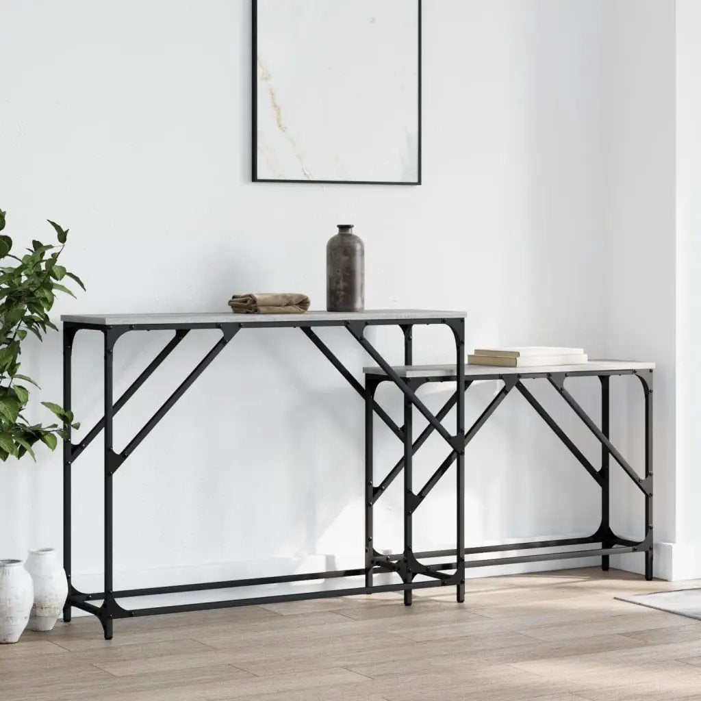 vidaXL vidaXL Nesting Console Tables 2 pcs Sonoma Oak Engineered Wood - Nest of Tables