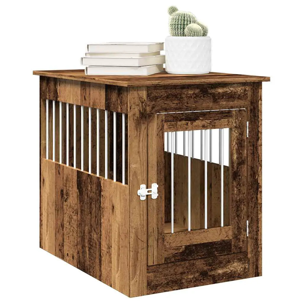 vidaXL Dog Crate Furniture Black Oak 45x62x59 cm Engineered Wood - from vidaXL