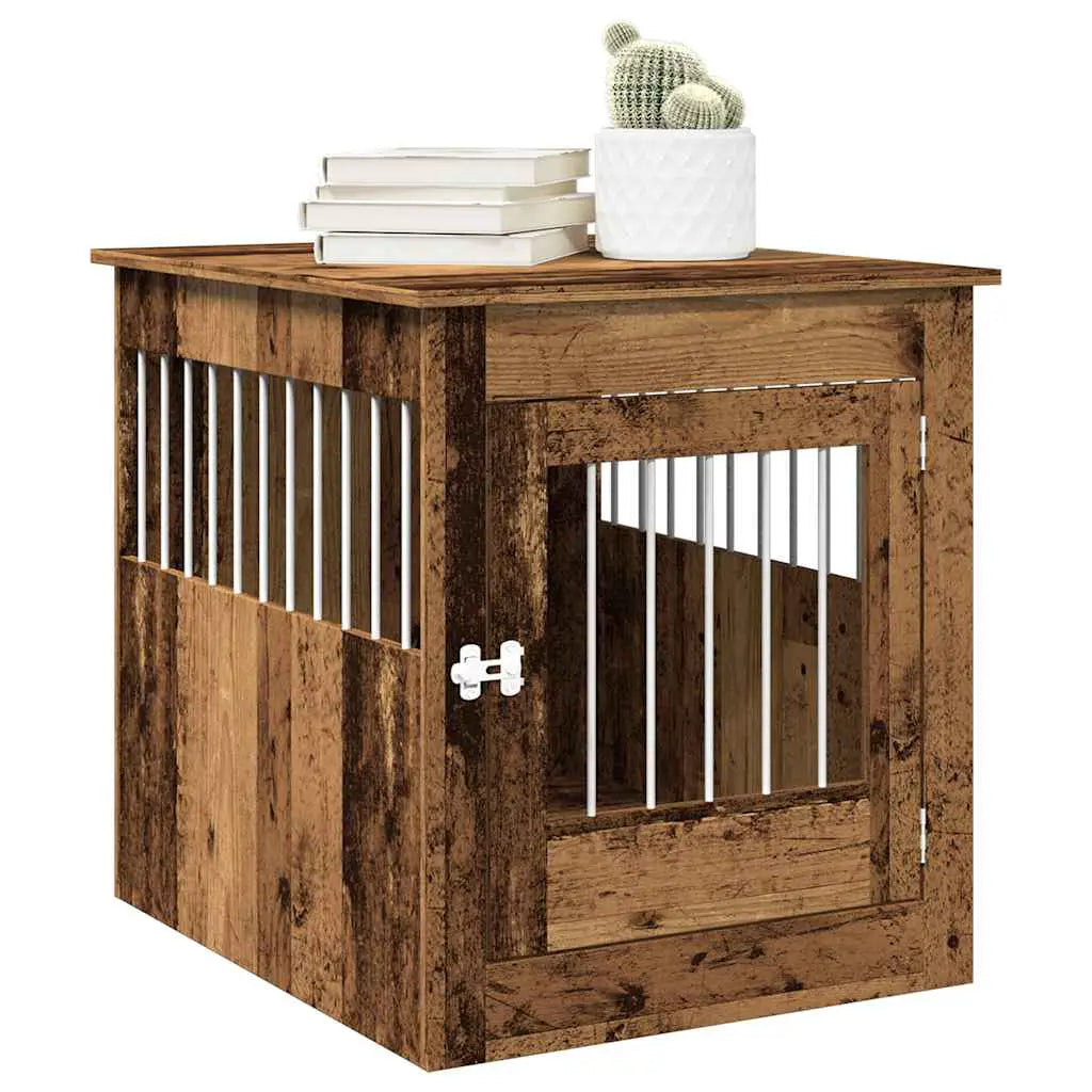 vidaXL Dog Crate Furniture Black Oak 45x62x59 cm Engineered Wood - from vidaXL
