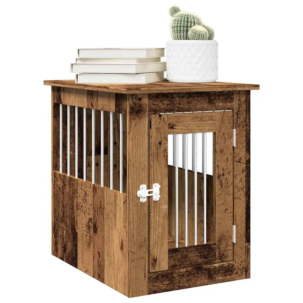 vidaXL Dog Crate Furniture Black Oak 45x62x59 cm Engineered Wood - from vidaXL