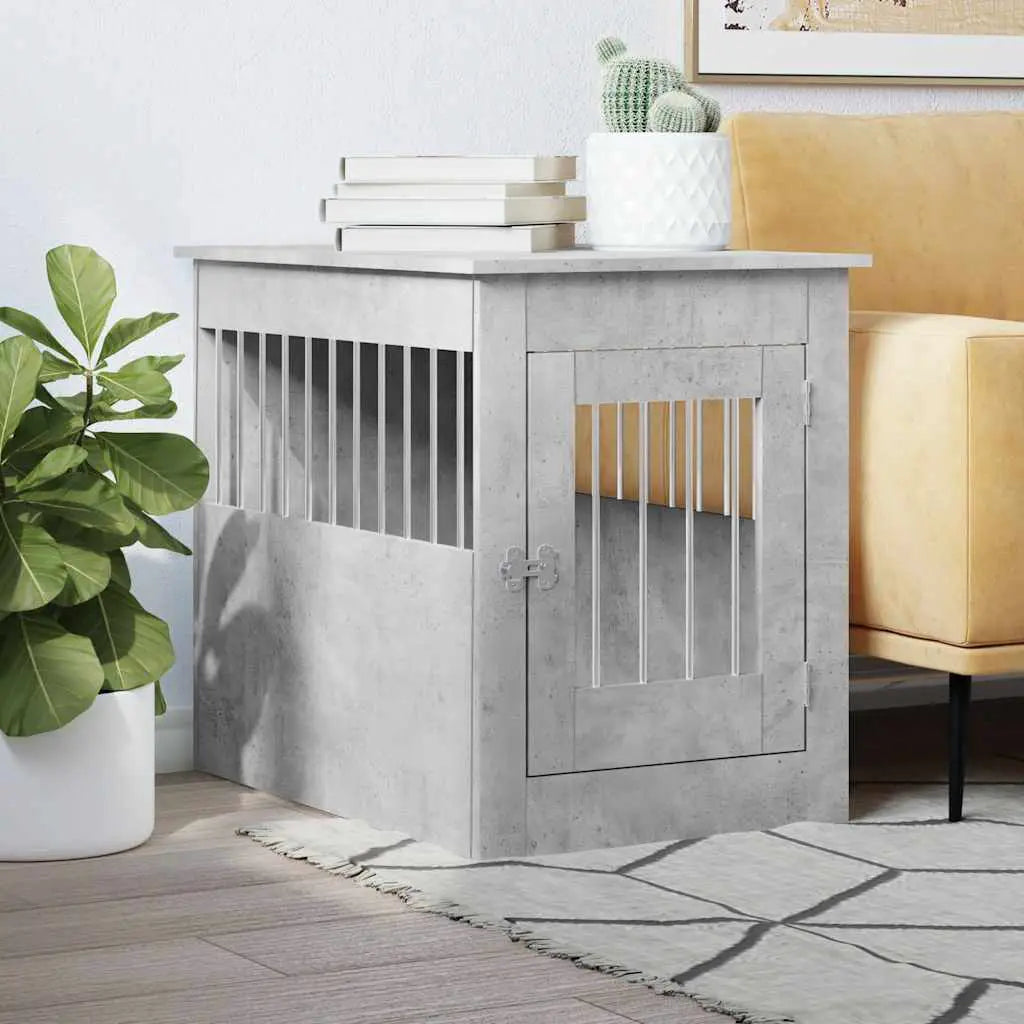 vidaXL Dog Crate Furniture Black Oak 45x62x59 cm Engineered Wood - from vidaXL