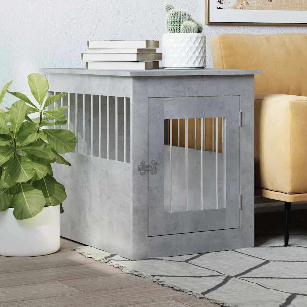 vidaXL Dog Crate Furniture Black Oak 45x62x59 cm Engineered Wood - from vidaXL