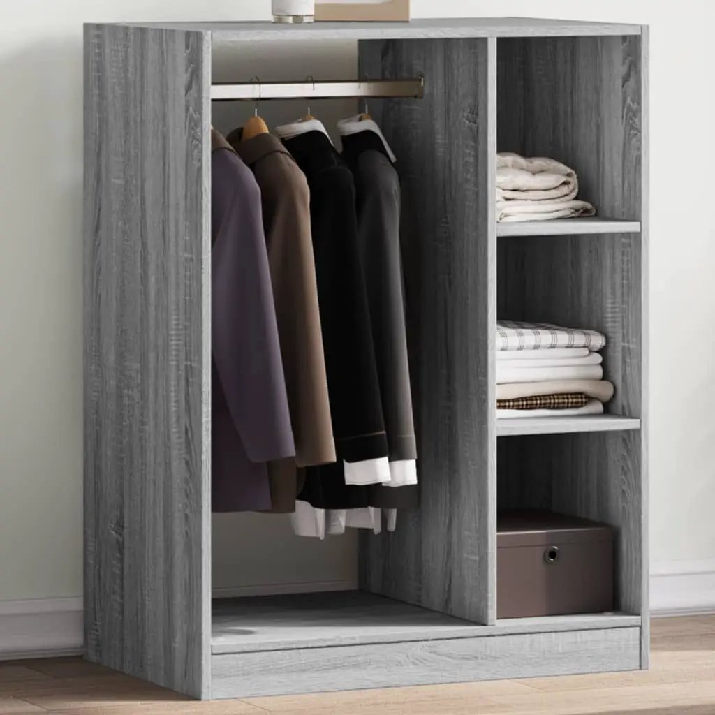 vidaXL vidaXL Wardrobe with Shelf with Storage Old Wood 77 x 48 x 102 cm - Wardrobe