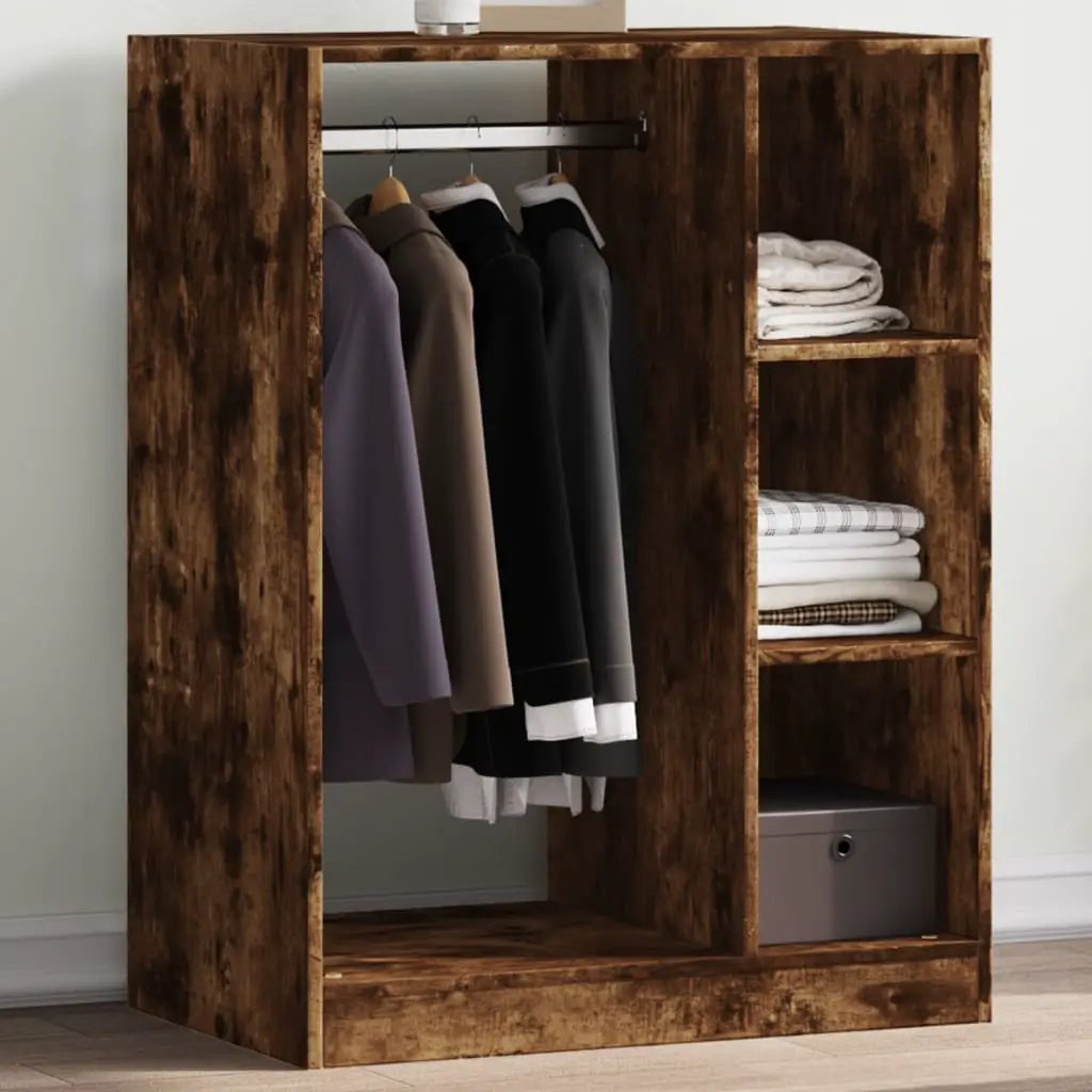 vidaXL vidaXL Wardrobe with Shelf with Storage Old Wood 77 x 48 x 102 cm - Wardrobe