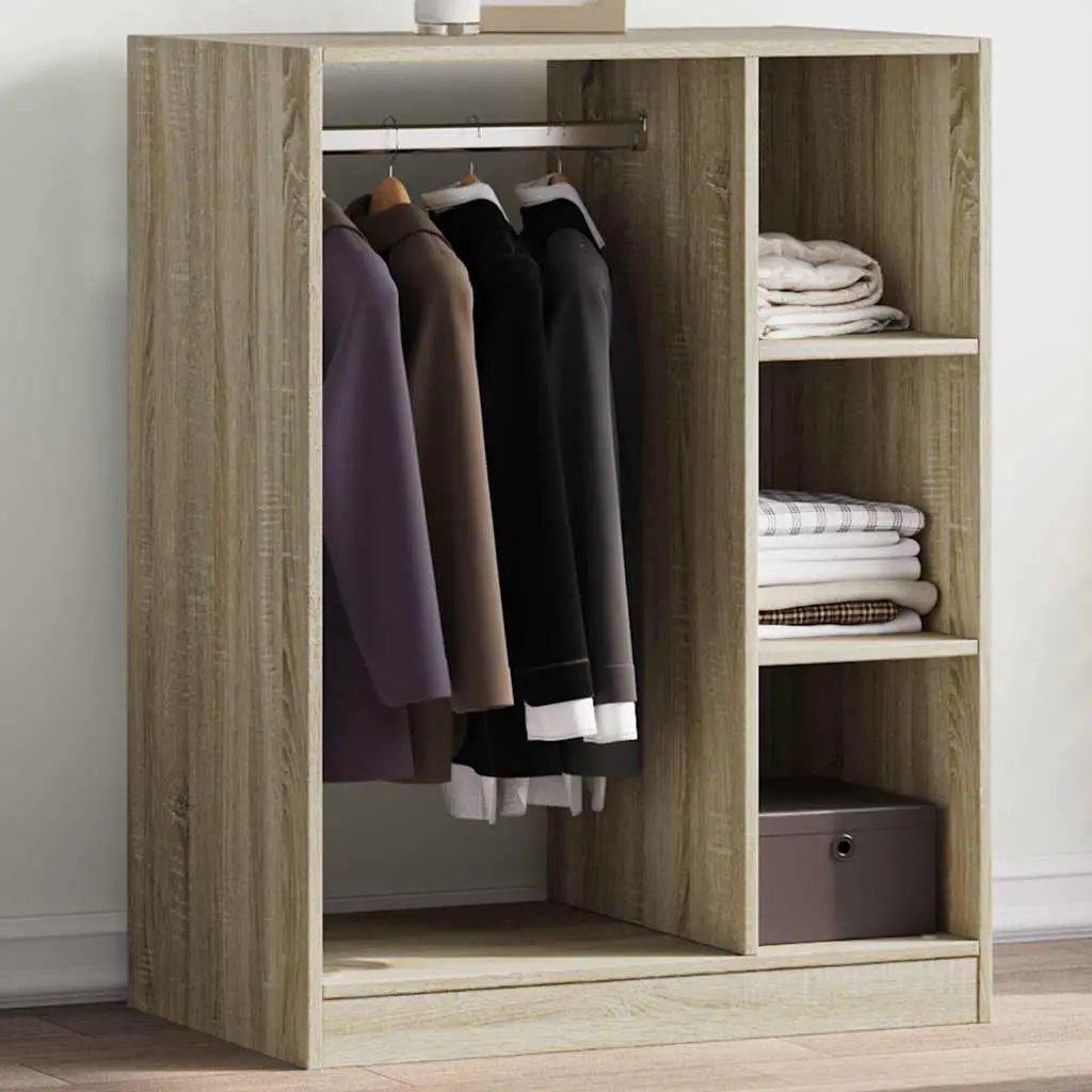 vidaXL vidaXL Wardrobe with Shelf with Storage Old Wood 77 x 48 x 102 cm - Wardrobe