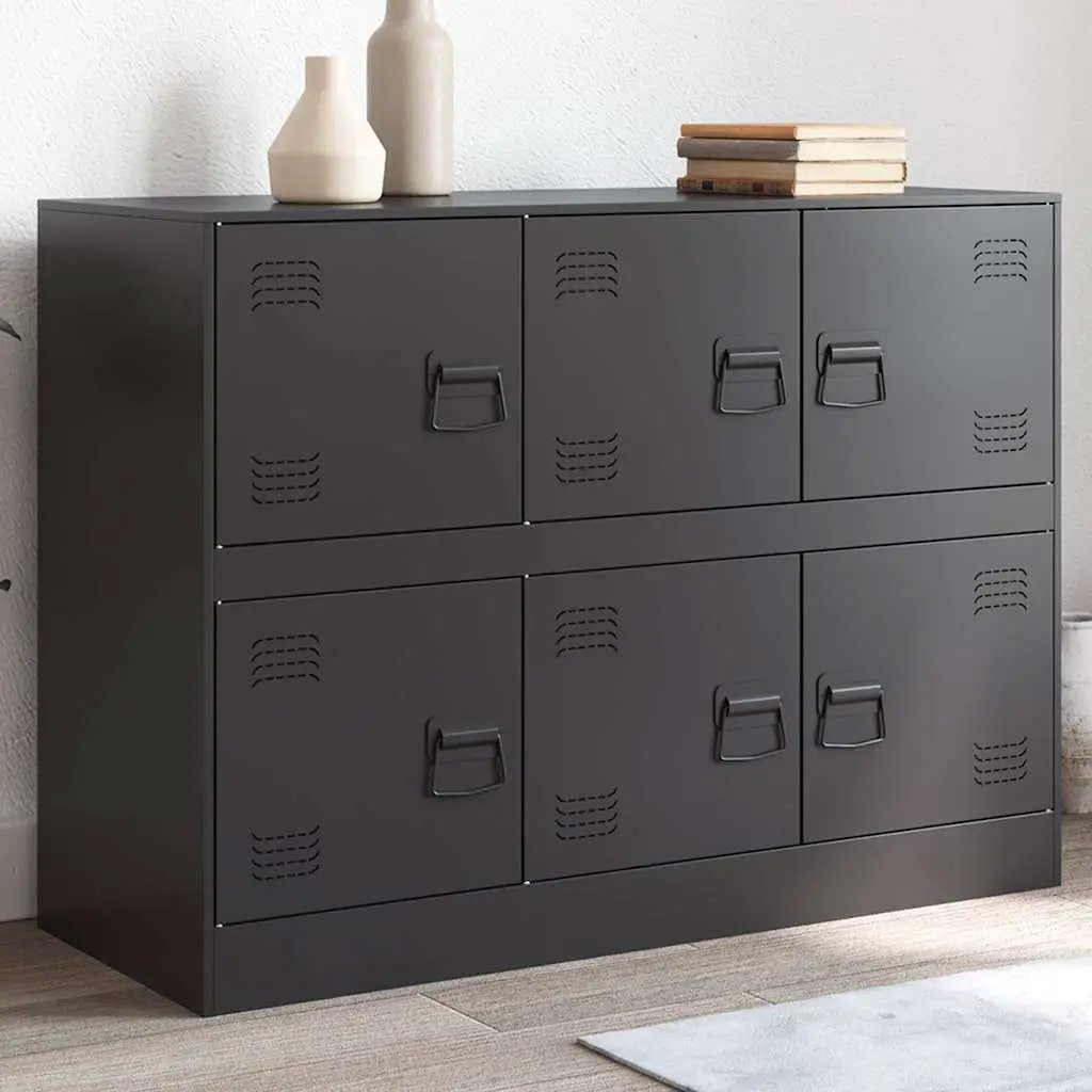 vidaXL vidaXL Sideboard Black 99x39x73 cm Steel - Sideboard